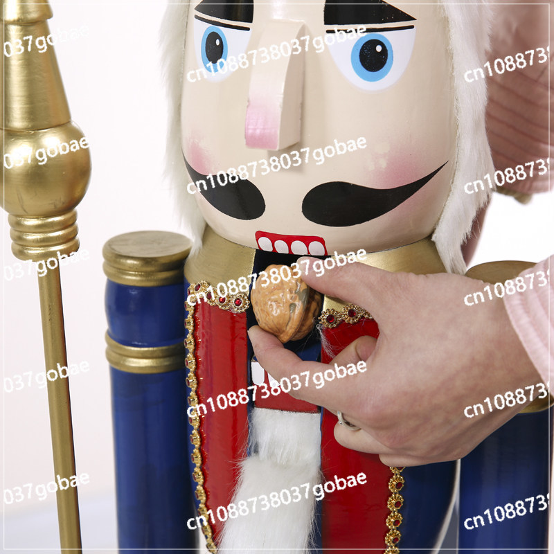 Cafe Decorative Ornament 120cm - Nutcracker Figurine 评论和价格