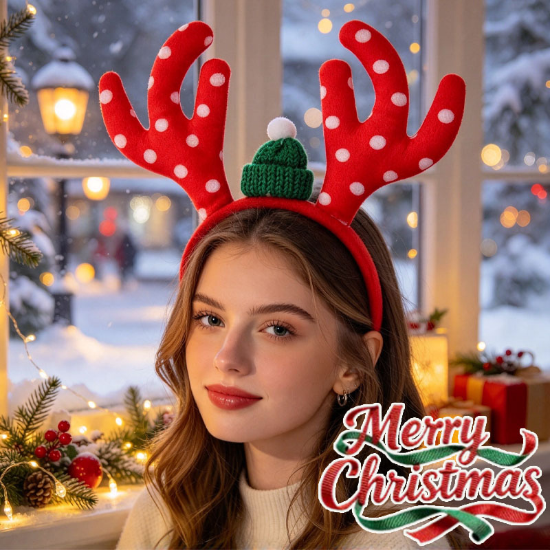 1-5PCS Christmas Reindeer Antl - Reindeer Antlers Headband 评论和价格