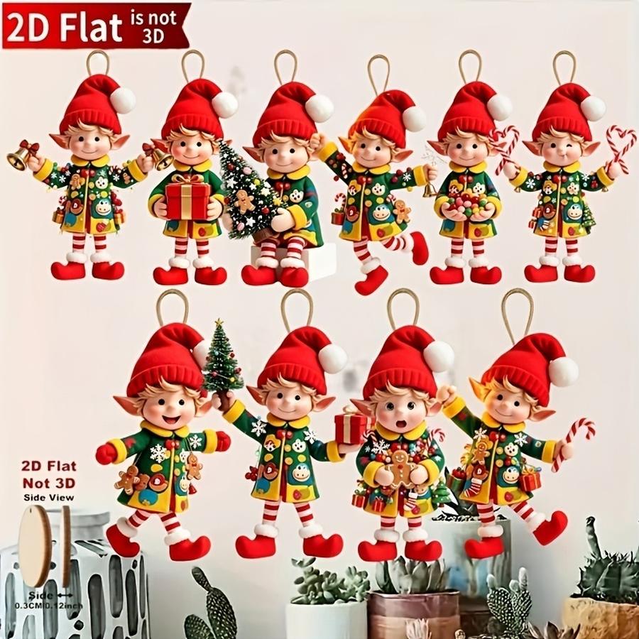 1/5/10/20/50/100pcs 2D Flat, 1 - Christmas Tree Artificial 评论和价格