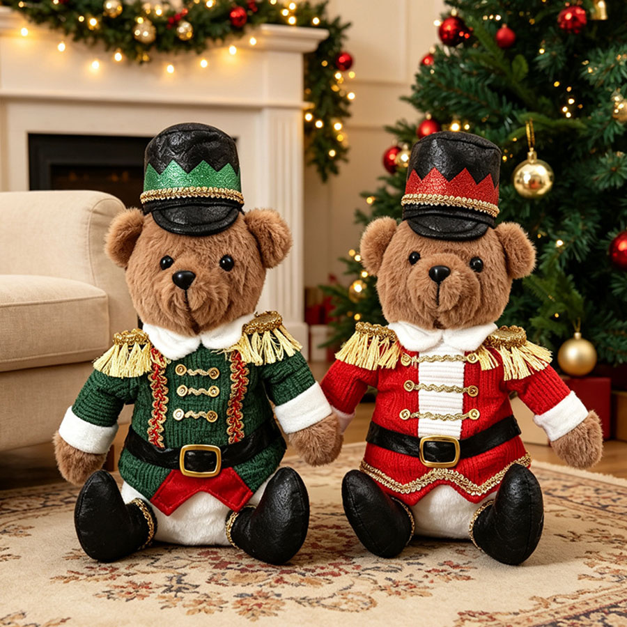 Christmas Soldier Bear Doll Nu - Nutcracker Figurine 评论和价格