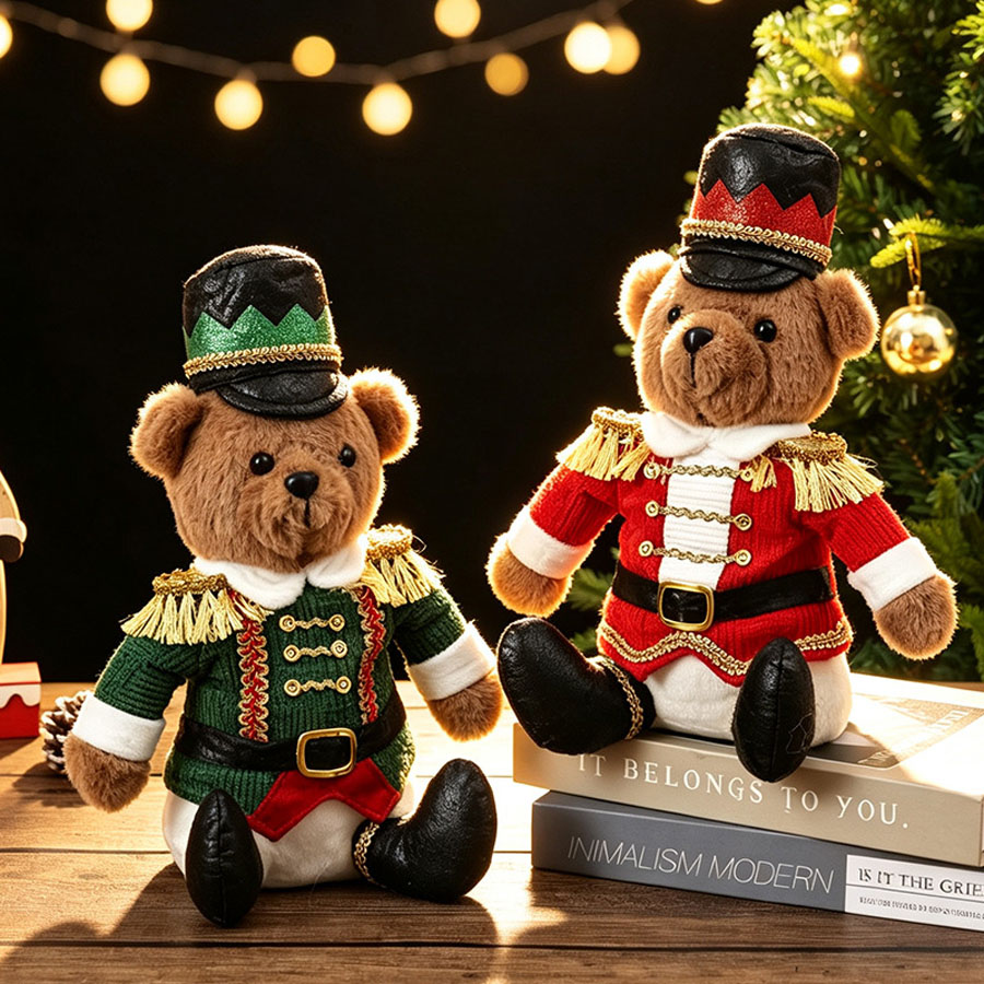 Christmas Soldier Bear Doll Nu - Nutcracker Figurine 评论和价格
