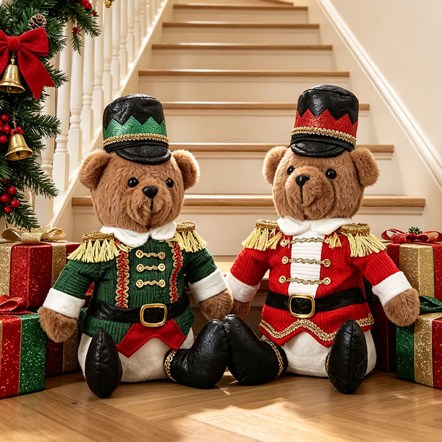 Christmas Soldier Bear Doll Nu - Nutcracker Figurine 评论和价格