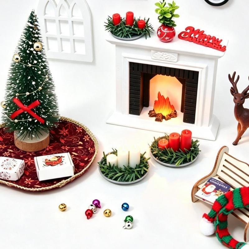 ! 1:12 Miniature Dollhouse Chr - Holiday Candle Set 评论和价格