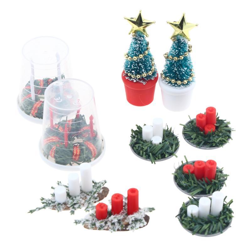 ! 1:12 Miniature Dollhouse Chr - Holiday Candle Set 评论和价格