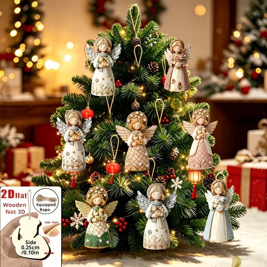 1/5/10/20/50/100pcs 2D Templat - Christmas Tree Artificial 评论和价格