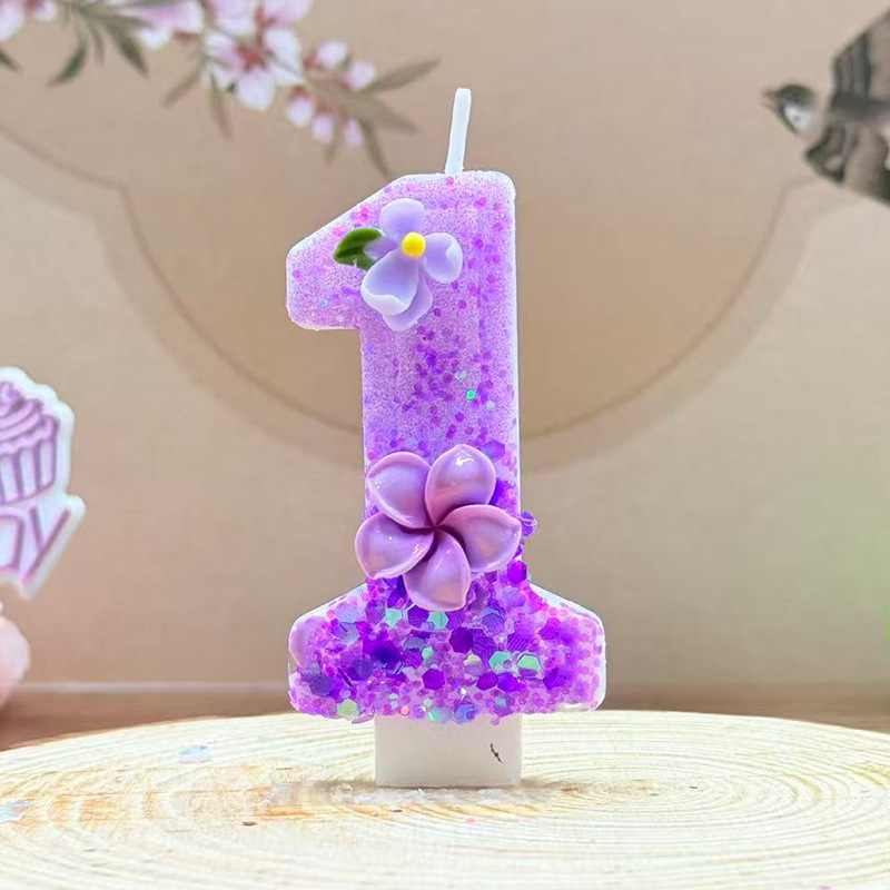 Soft Deep Purple Gradient Purp - Holiday Candle Set 评论和价格