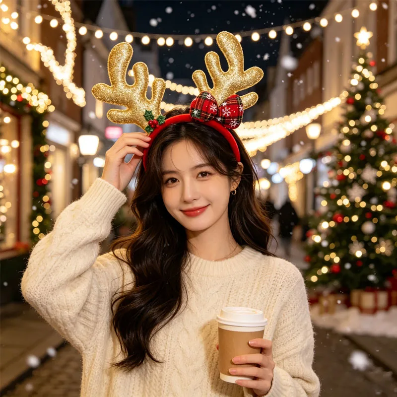 1-5PCS Reindeer Antler Christm - Reindeer Antlers Headband 评论和价格