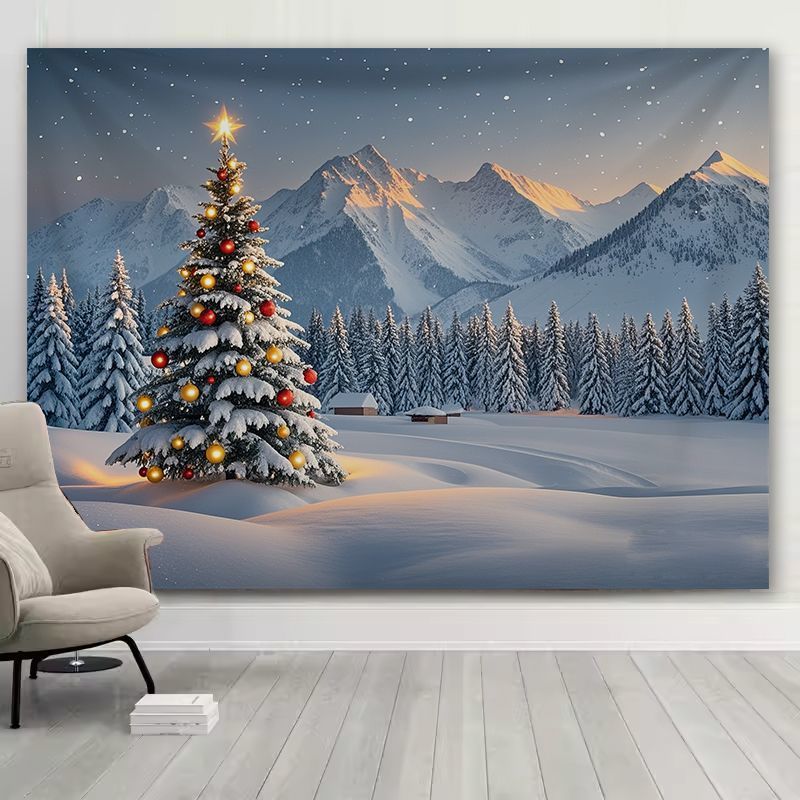 VIKAMA Snow Mountain Christmas - Christmas Tree Artificial 评论和价格