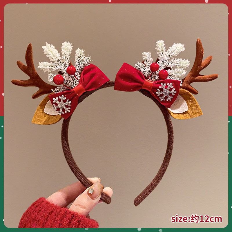 Christmas Headband Cute Reinde - Reindeer Antlers Headband 评论和价格