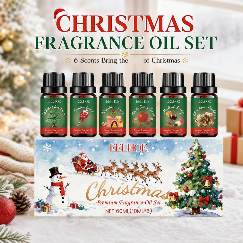 6 In 1 Aromatherapy Essential  - Holiday Candle Set 评论和价格
