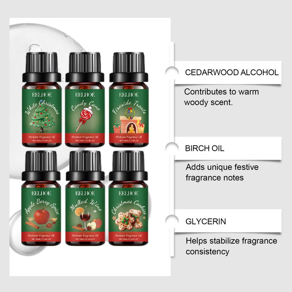 6 In 1 Aromatherapy Essential  - Holiday Candle Set 评论和价格