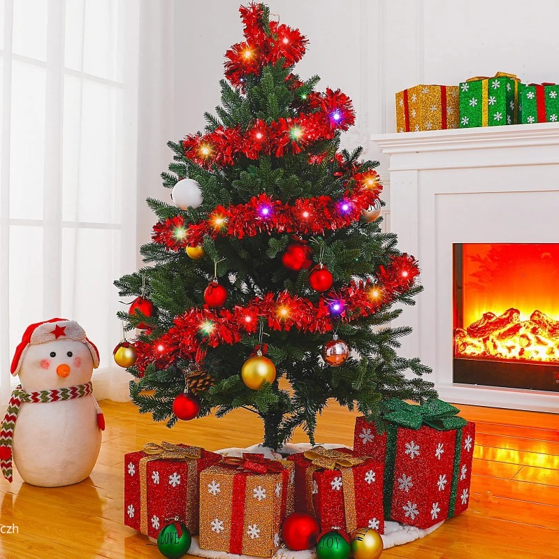 1PC 5M Christmas Tinsel Garlan - Tinsel Garland Decoration 评论和价格