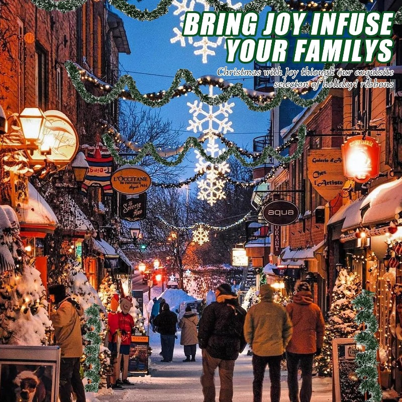 2/20m Christmas Ribbon Garland - Tinsel Garland Decoration 评论和价格